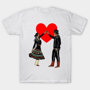 Native Punk Anarchist lovers T-Shirt